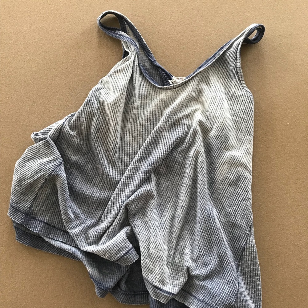 FREE PEOPLE DARK BLUE FADED TANK